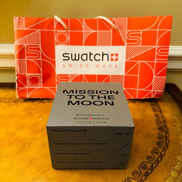 Omega X Swatch Bioceramic Moonswatch Mission to the Moon Gray Watch NIB Warranty - Picture 5 of 11